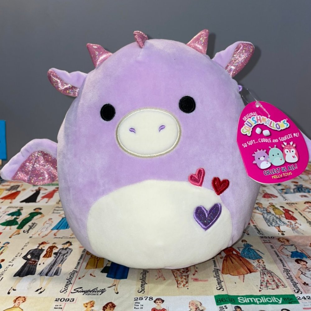 *SOLD* Squishmallows 8” Dina The Purple Dragon